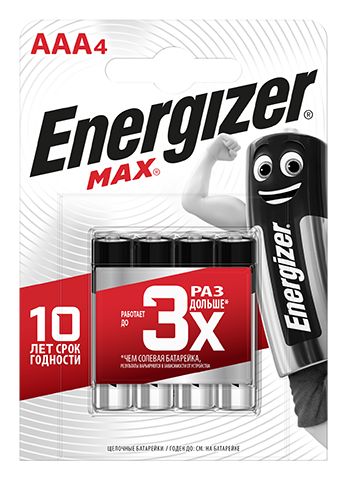 Батарейки Energizer Max E92/aaa 1.5v - 4 шт.