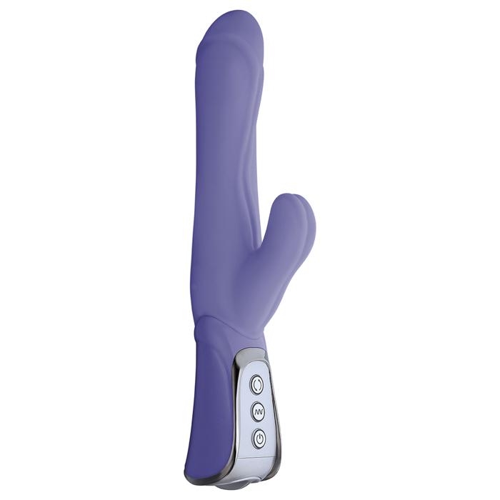 Фиолетовый вибратор Vibe Therapy Exhilaration - 23 см.